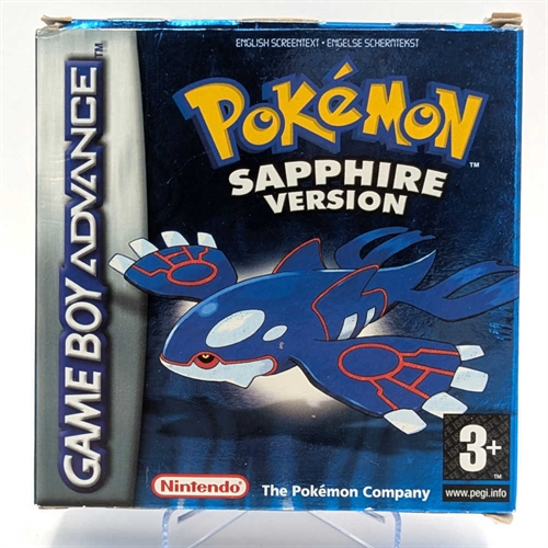 Pokemon Sapphire Version - Complete In Box (CIB) - GameBoy Advance game (ENG) (A Grade) (Used)